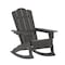 Flash Furniture Gray Adirondack Rocking Chair with Cupholder LE-HMP-1044-31-GY-GG - alternate 7
